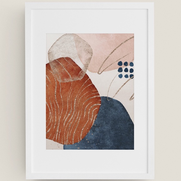 Modern Abstract Shape Wall Art Poster Print UNFRAMED. - Picture 7 of 11